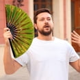 thumbnail image 5 of CSSAD Boots on The Ground Hand Fan for Line Dancing, Popping Fans Large Holographic Folding Fan Iridescent Clack Hand Fan, Foldable Craft Holding Laser Colors Fan, 5 of 6