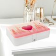 thumbnail image 6 of Valentine's Day PU Leather Jewelry Box Display Case with Removable Compartment and Bracelet Holder - Portable Storage Container, 6 of 6