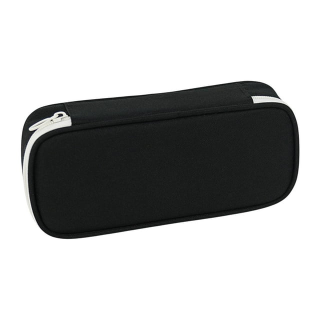 Oxford Case de lápiz bolígrafo Bag Multipurpose Pencil Pency Polder Box Organizer para adolescentes Cepillos de maquillaje de herramientas pequeñas Negro