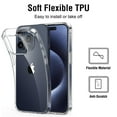 thumbnail image 2 of For iPhone 15 Pro Max Clear Soft Silicone Case Shockproof Cover, 2 of 5