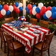 thumbnail image 2 of XGFHYJEH Fourth of July Table Cloth, 250th Anniversary Tablecloth Rectangle, Waterproof Washable 4th of July Tablecloth for Memorial Day 250 Years of Freedom 1776-2026 Patriotic Decorations, 2 of 2