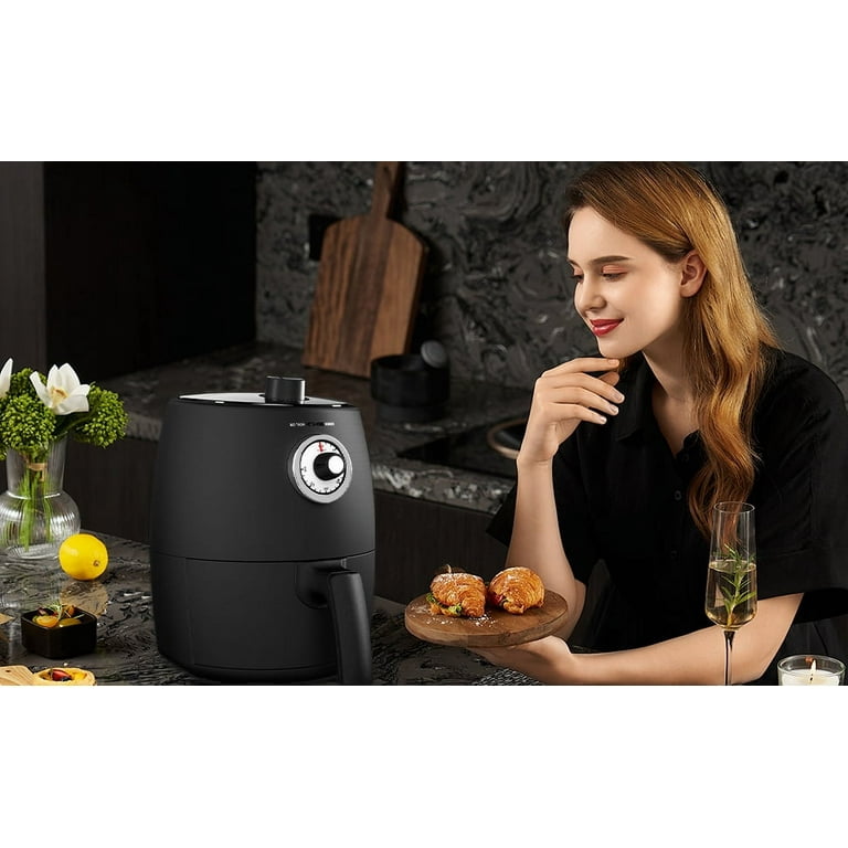 MOOSOO Air Fryer 2 Quart Small Air Fryer Oven Oilless with Free Air Fryer  Paper Liners and Recipes 