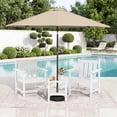 thumbnail image 2 of SERWALL 6 Piece Patio Furniture Set,HDPE Outdoor Furniture Bistro Set with Coffee Table for the Patio,White, 2 of 8