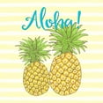 thumbnail image 2 of Lavoie, Tina 12x12 Black Ornate Wood Framed with Double Matting Museum Art Print Titled - Pineapple Aloha, 2 of 4