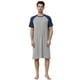 thumbnail image 1 of Camisón para hombre Lars Amadeus Ropa de dormir Mangas raglán Gris claro M, 1 of 6