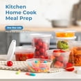 thumbnail image 7 of Fit Meal Prep 36 Pack 16 oz Deli Containers with Lids, Leakproof Quart Containers with Lids, Clear Plastic Food Storage Container with Lid, Microwave Freezer Safe Meal Prep Container, 7 of 7