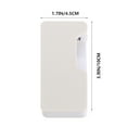 thumbnail image 2 of FONDOTIN Simple White Plastic Perpetual Calendar with Manual Page Turning for Table Display, 2 of 7