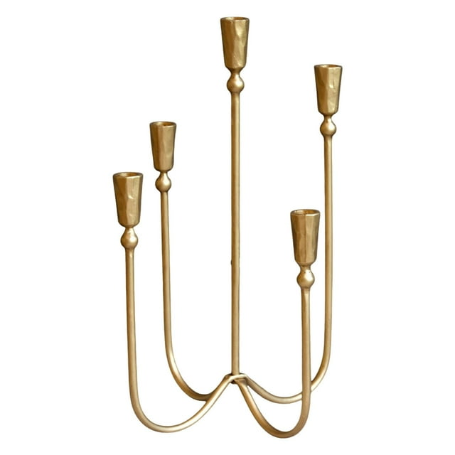 Candelabro de 5 Cabezas para Decoración Del Hogar, Estilo Retro, Regalo Decorativo, Candelabro para Aniversario O Inauguración de La Casa.