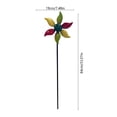 thumbnail image 3 of Yhmxh Estaca de jardín con molinillo de viento metálico, molino de viento cinético giratorio de 101 cm, molino de viento para exteriores resistente a la intemperie con molinillos de viento metálico, 3 of 5
