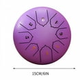 thumbnail image 2 of QAYOZ 8" Steel Tongue Drum, Mini Handpan Drum, Worry Drum, Handpan Drum, For Kids, Adults, Education, Entertainment, Yoga, Zen Gifts, 2 of 7