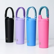 TAL 24oz Stainless Steel Hudson Paracord Handle Water Bottle, Pink