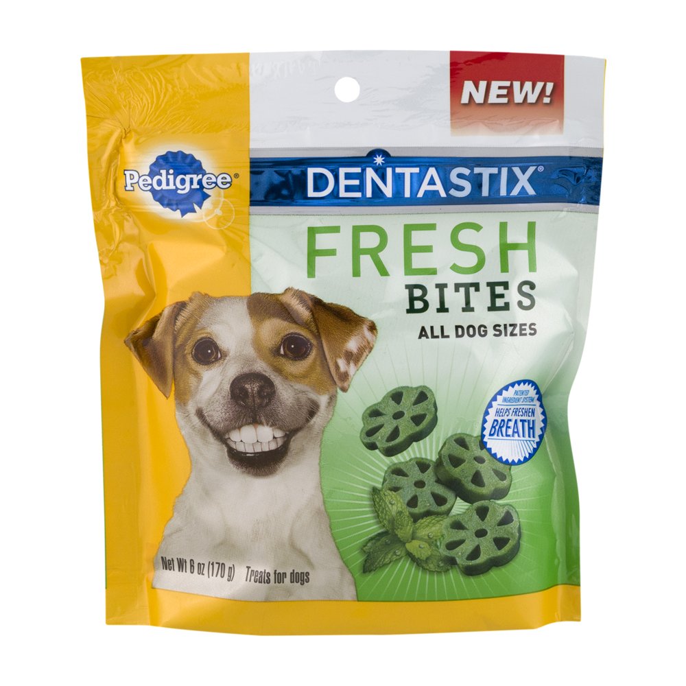 Pedigree Dentastix All Breeds Dental Dog Treats, Fresh Bites, 6 Oz