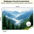 thumbnail image 3 of Peel and Stick Wallpaper Canvas Misty Pine Forest Mountain Peaks Landscape Mountains Fog Evergreen Modern Art Wall Mural Decor Self Adhesive and Removable 100in x 144in, 3 of 8