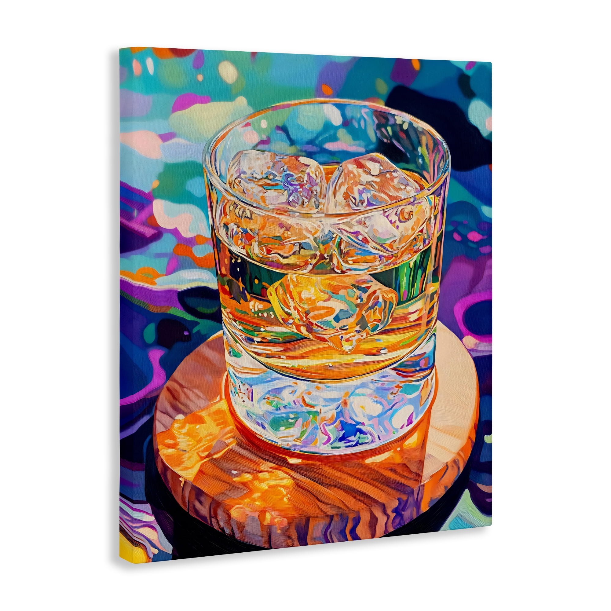 Stupell Industries Ice Cold Glass Reflections Canvas Wall Art, design by Creative Studio