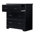 thumbnail image 4 of Storkcraft Brookside 3 Drawer Kids and Baby Dresser Black, 4 of 7