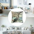 thumbnail image 5 of Acheng Throw Pillow Covers Vintage Map with Ocean Bird Egret Decorative Pillowcase for Home Sofa Bedding Couch Pillow Covers,Set of 2 White(Two Side Print) 20x20in, 5 of 7