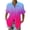 Purple, variant on 2026 Summer Print Blouse for Women V Neck 3/4 Sleeve Solid Color Breathable Loose Fit Casual Sexy Top for Daily Work Party Women Shirts Summer Yellow L by Duoif