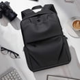 thumbnail image 4 of Minimalist Laptop Backpack with Logo-Free Design, Waterproof Travel Bag for Business School, Large Capacity Organizer with Hidden Pockets, Adjustable Shoulder Straps for Comfort, 4 of 6