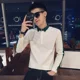 thumbnail image 4 of Camiseta Polo para Hombre Top Ajustado Botones Sudadera Ropa de Hombre Slim Fit Blanco New Rock Rebajas Original Manga Larga Frases Talla, 4 of 4