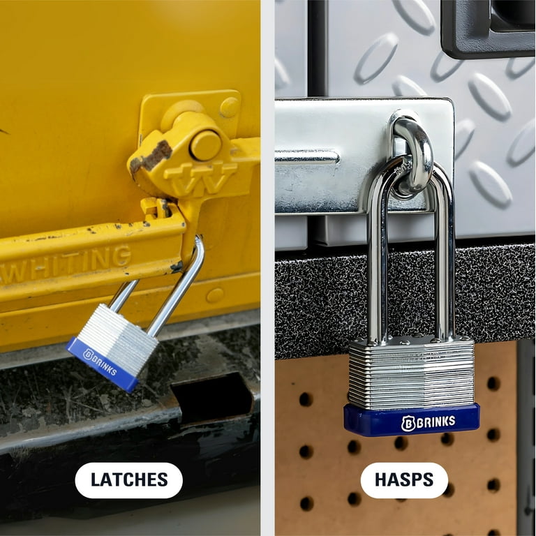 Brinks Laminated Steel 44mm Keyed Padlock with 2 1/2in Shackle
