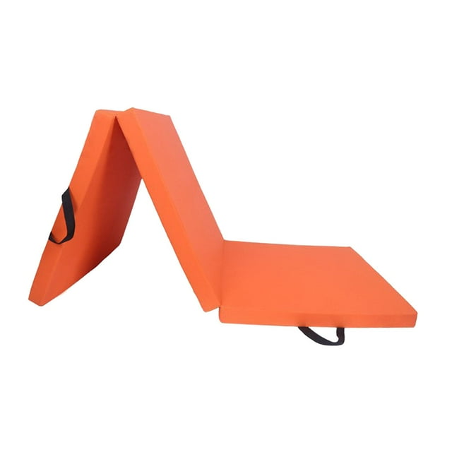 Colchoneta de ejercicio plegable perfecl Naranja Amarillo 180 cm x 60 cm x 5 cm