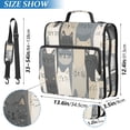thumbnail image 2 of FORMRS Zipper Binder with Shoulder Strap 2-inch Ring 500 Sheet Capacity File Bag, Blue Cute Cats, 2 of 5