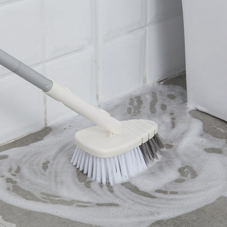 Ziloco Sweeping Tub Tile Cleaner Brush with Long Handle ,Shower Brush Cleaner Toolfor Bathroom Bathtub Toilet Floor Kitchen Baseboard Cleaner, Men's