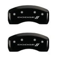 thumbnail image 4 of MGP 4 Caliper Covers Engraved Front & Rear With stripes/Dodge Black finish silver ch Fits select: 2003-2005 DODGE NEON SRT-4, 4 of 6