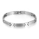 thumbnail image 1 of Pulsera rectangular minimalista de acero inoxidable para hombre, 1 of 3