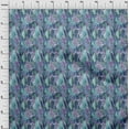 thumbnail image 4 of oneOone Cotton Poplin Twill Blue Fabric Abstract Brush Stroke& Dot Dress Material Fabric Print Fabric By The Yard 56 Inch Wide, 4 of 4