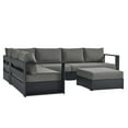 thumbnail image 1 of Modway Tahoe 5-Piece Sectional Sofa Set in Gray Charcoal, 1 of 11