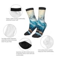 thumbnail image 3 of Fuzoiu Iceberg Bald Eagle Print Kids Socks For Boys Girls,Grip Crew Socks with Non Slip,Lightweight Stretch Crew Socks,Toddlers Crew Boot Socks, 3 of 5
