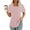 Pink, variant on Oalirro Womens Tops 2024 Summer Casual Pleated Loose Fit Round Neck Short Sleeve Shirts Comfy Lightweight Going Out Tunic Tops