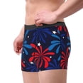 thumbnail image 2 of Fotbe Red White Blue Fireworks Calzoncillos Tipo Boxer con Bolsa de Soporte Total para Hombre, X-Temp Fresco, Transpirable y de Secado Rápido-Medium, 2 of 5