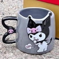 thumbnail image 4 of Taza Kawaii Sanrio Hello Kitty Anime Figura Kuromi My Melody 370ml Taza Café Cerámica Oficina Leche Desayuno Té Caja Regalo Peluche, 4 of 5