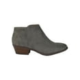 thumbnail image 2 of Mug Gray Suede Booties Soda Women Ankle Boots Small Short Heel Side Zipper 7.5, 2 of 3
