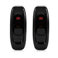 thumbnail image 1 of 2Pcs Inline Switch Low Profile Torpedo Switch AC 250V 10A for Bedside Lamp Desk Table Light(Black), 1 of 5