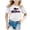 White, variant on Trendfront Kids Florida Shirts Hawaiian Style Letter Print Summer Casual Vacation Crewneck Short Sleeve T-Shirts Travel Souvenir Clothing