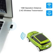 Dpisuuk Car Wireless Mouse Cool Car Mouse Mini Computer Mouse 2.4G Optical Mouse Cordless Mice Ergonomic Mouse for Laptop Desktop Computer, Green