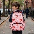 thumbnail image 6 of CHAQLIN Strawberry & Bow Print School Backpacks with Multi Pocket Lightweight School Bookbag, Sturdy 17 Inch Zaino per bambini for Daily Use Elementary School, 6 of 10