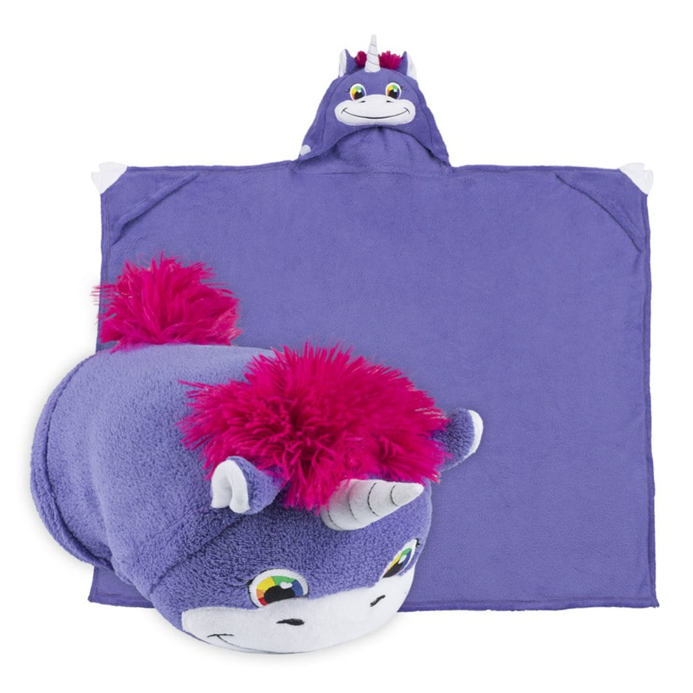 COMFY CRITTERS UNITY THE UNICORN HUGGABLE HOODED BLANKET
