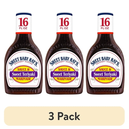 (3 pack) Sweet Baby Ray's® Sweet Teriyaki Sauce & Marinade 16 fl oz