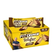 Fit Crunch Wafer Protein Bars, Designed by Robert Irvine, 16g of Protein & 3g of Sugar (9 Bars, Chocolate Peanut Butter)