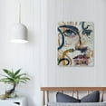 thumbnail image 4 of Nawypu Abstract Girl Face Canvas Wall Art Boho Canvas Painting Black Line Artwork Colorful Line Art Minimalist Wall Decor Botanical Floral Abstract Prints for Living Room Gallery Wall Decor, 4 of 5