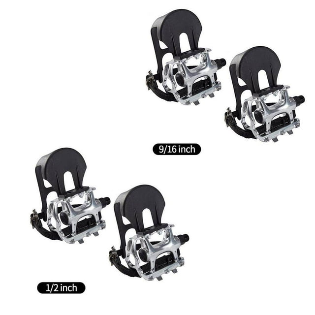 Pédales en Alliage d'Aluminium Pédales de Vélo de Rotation Pédales Universelles de Vélo de Rotation Remplacement Pédales de Rechange 1/2 Pouce