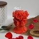 thumbnail image 1 of Vela aromática con aromaterapia y ramo de rosas en relieve tridimensional | Decoración de cera natural para San Valentín | Regalo romántico | Centro de mesa para el hogar | Accesorio de fotografía |, 1 of 6