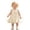 Z-Beige66, variant on CAIVO Baby Girls Summer Dresses Round Neck Sleeveless Bow Detail A-Line Pure Color Knee Length Lightweight Toddler Birthday Party Dress