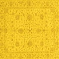 thumbnail image 1 of Ahgly Company Indoor Square Oriental Yellow Traditional Area Rugs, 3' Square, 1 of 4