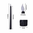 thumbnail image 4 of BalsaCircle 3 Black 11" LED Taper Flameless Candles Lights Wedding Reception, 4 of 8