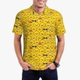 thumbnail image 1 of Fotbe Funny Ducks Pattern Men’s Golf Polo Shirt – Breathable Performance Golf Shirt with Button-Down Collar-Large, 1 of 6
